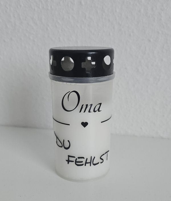 Grabkerze Oma