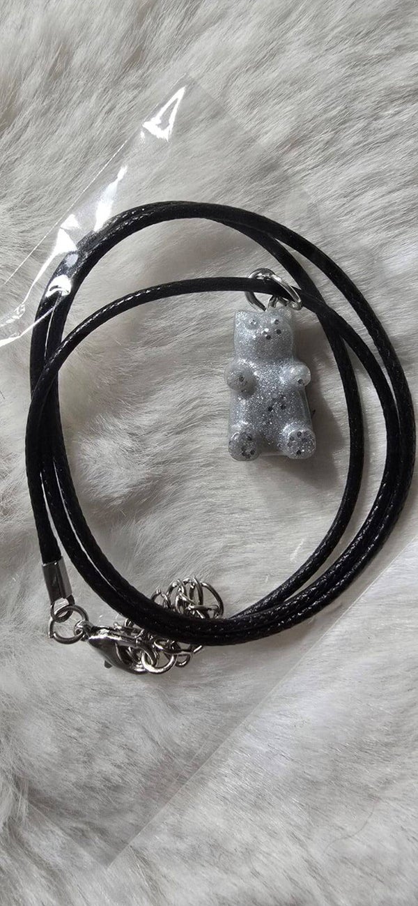 Bärchenkette klein Weißglitzer
