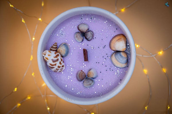 Bougie "Fleurs mauves" - Elyxir Mystique