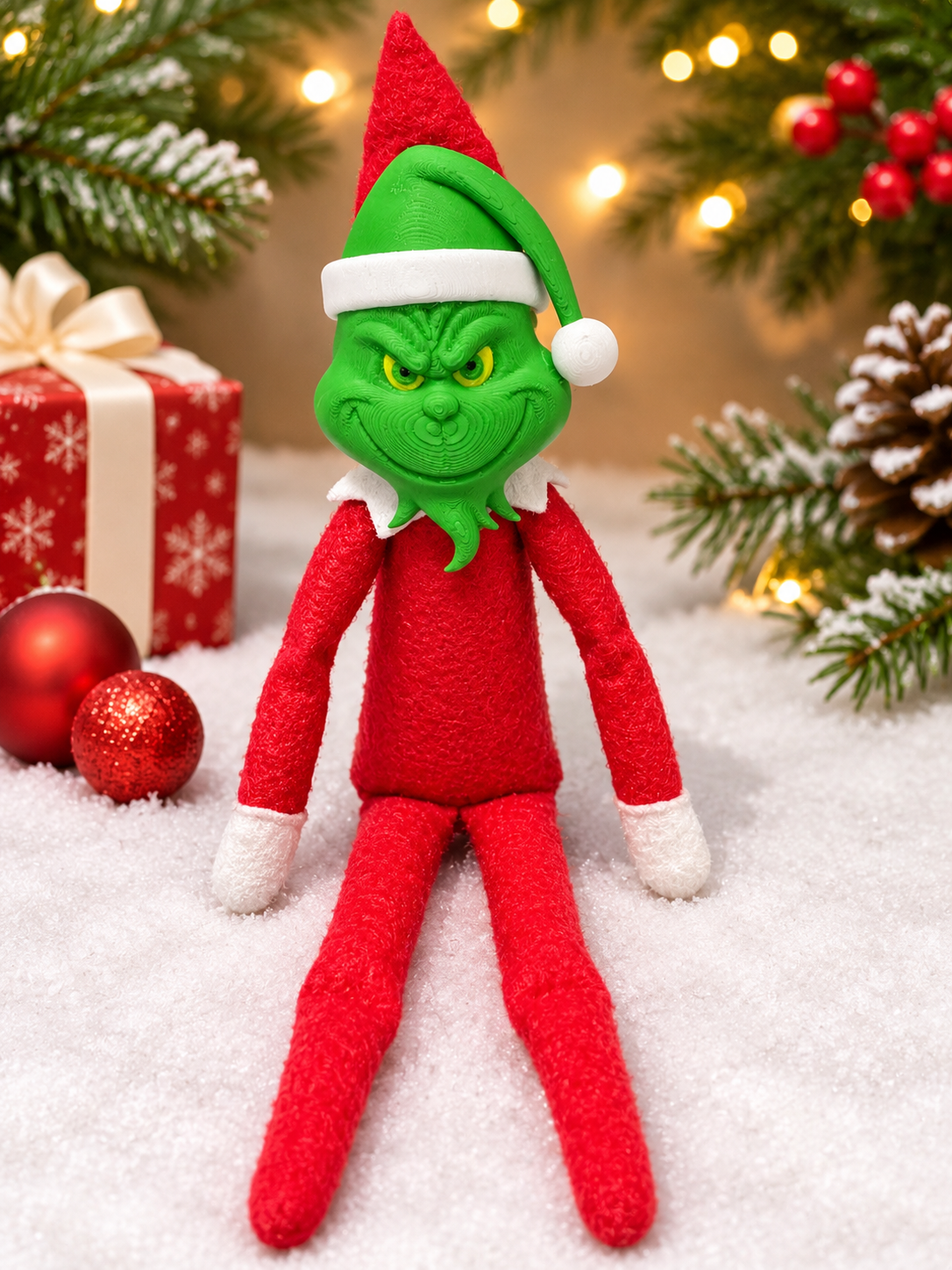 Elf Grinch Mask