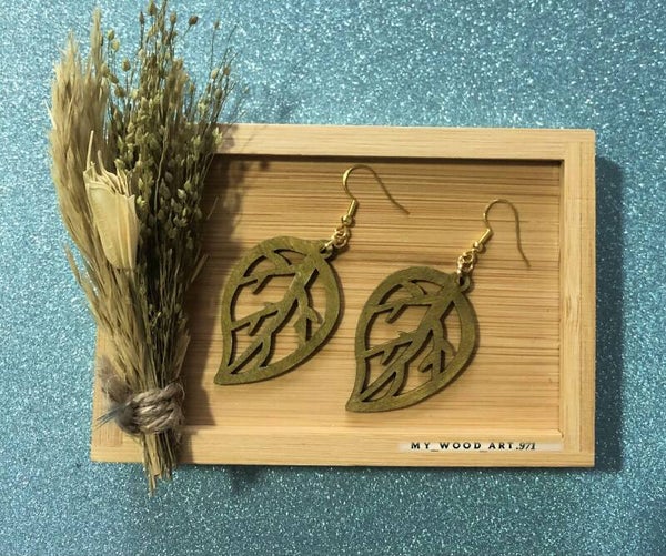 Boucles d'oreilles "les feuilles"