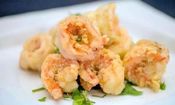 Gamberi fritti al sale e pepe