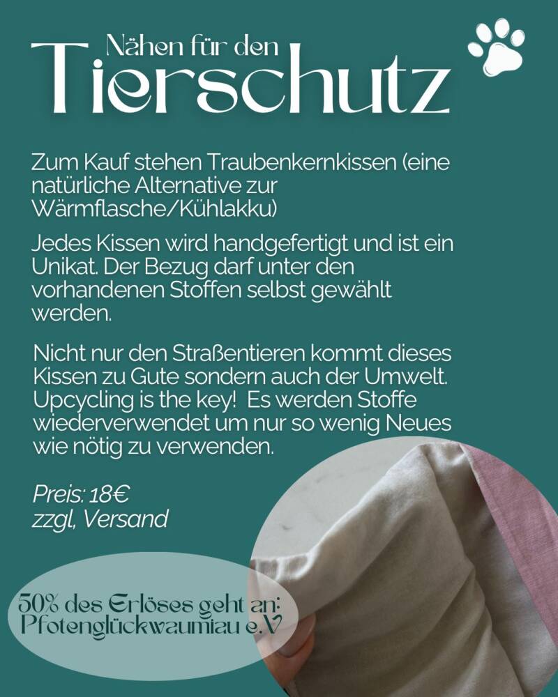 Traubenkernkissen Beschreibung