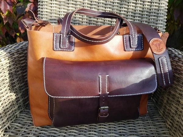 Sac en cuir. 100% fait mains