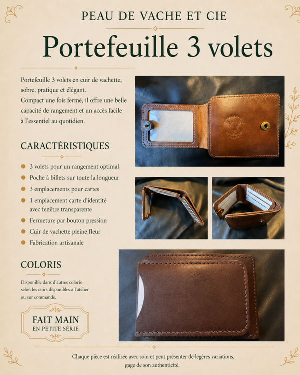 Portefeuille 3 volets