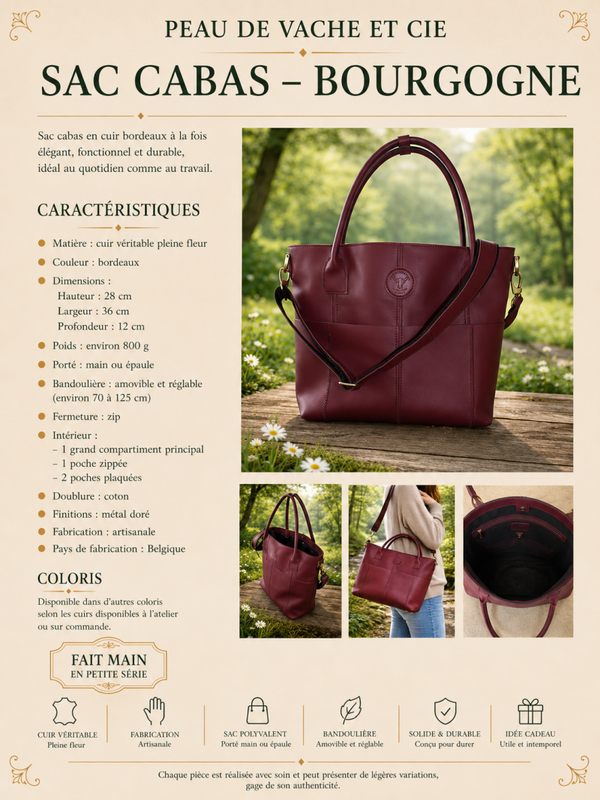 Sac Cabas - Bourgogne