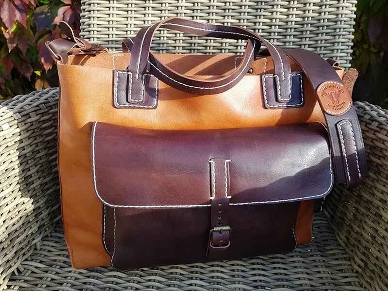 Sac en cuir. 100% fait mains