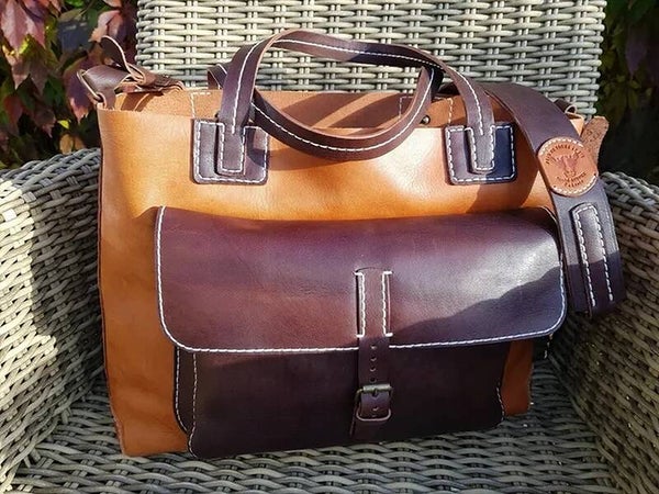 Sac en cuir. 100% fait mains
