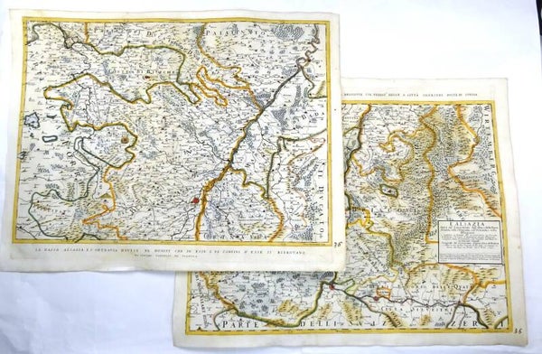 France, Germany, Switzerland, Alsace, Rhine, Strasbourg, Bern, De Rossi / Cantelli da Vignola, 1690, L'Alsazia divisa nel Langraviato dell'Alta e della Bassa Alsazia