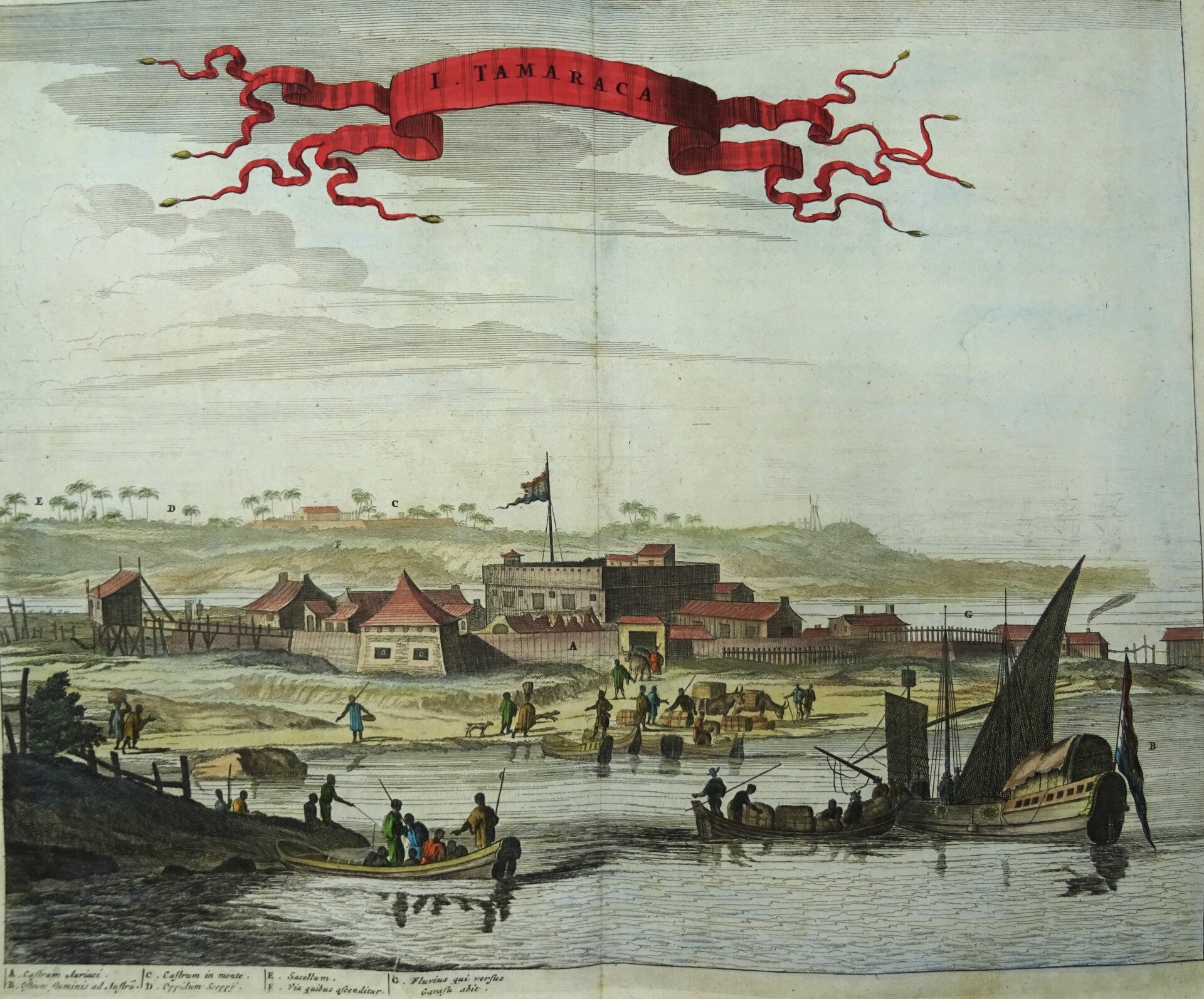 Brazil, Ilha de Itamaracá, Pernambuco, Montanus / Van Meurs, 1671, I. Tamaraca.