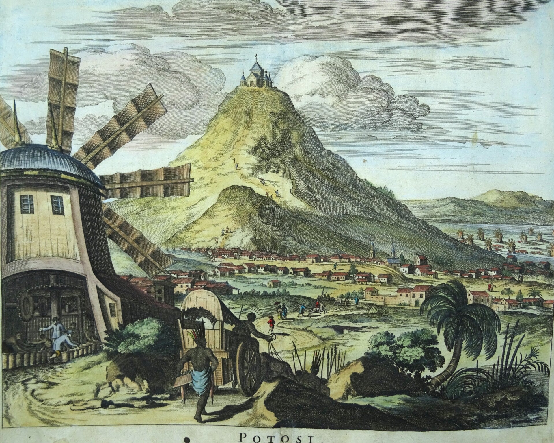 Bolivia, Potosi, Montanus / Van Meurs, 1671, Potosi