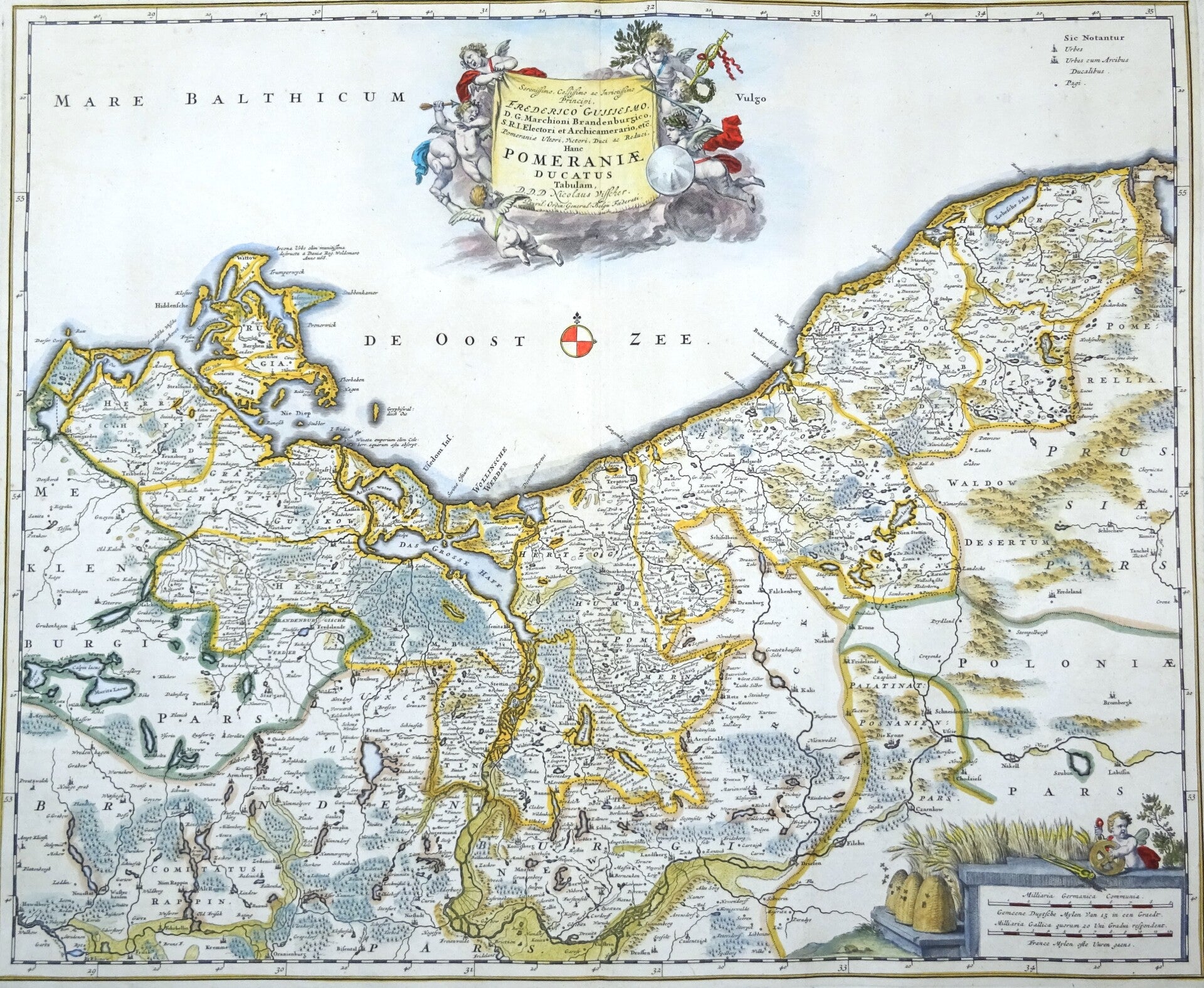 Germany, Poland, Pommern, Rügen, Szczecin.. N. Visscher, 1683, Pomeraniae Ducatus Tabulam