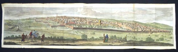 Israel, Palestine, Jerusalem, 50 inch/1.27 meter C. de Bruyn, 1698, Ierusalem