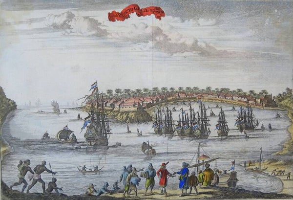 Sri Lanka, Ceylon, Punto Galle Schouten, 1676, De Stadt Puncto Galle opt Eijlant Ceilon