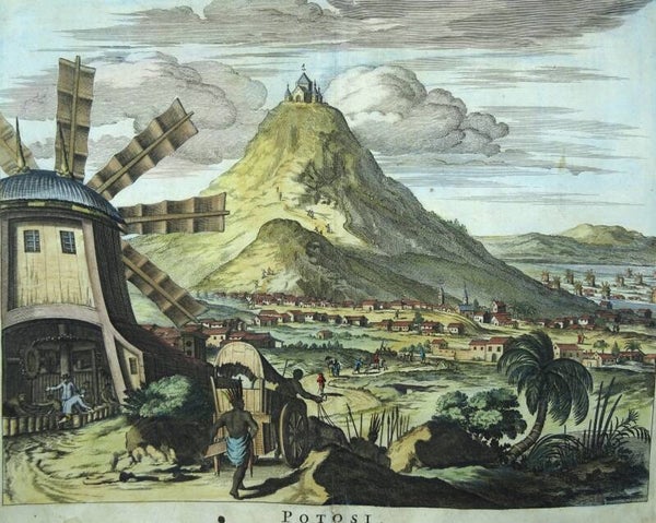 Bolivia, Potosi, Montanus / Van Meurs, 1671, Potosi