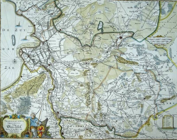 Netherlands, Overijssel, Zwolle, N. Visscher, 1690, Transisalania vulgo Over-Yssel