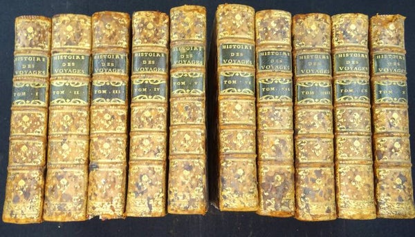 Histoire générale des voyages ... Prévost d´Exiles, VOLUME 1-20 complete, 1746-1792