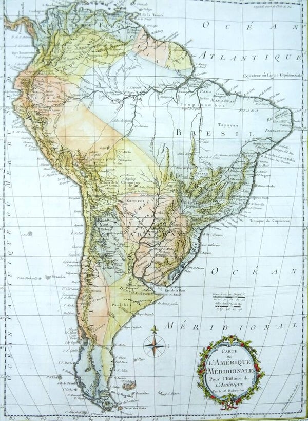 South America, Robertson, 1779, Carte de l´Amérique Méridionale