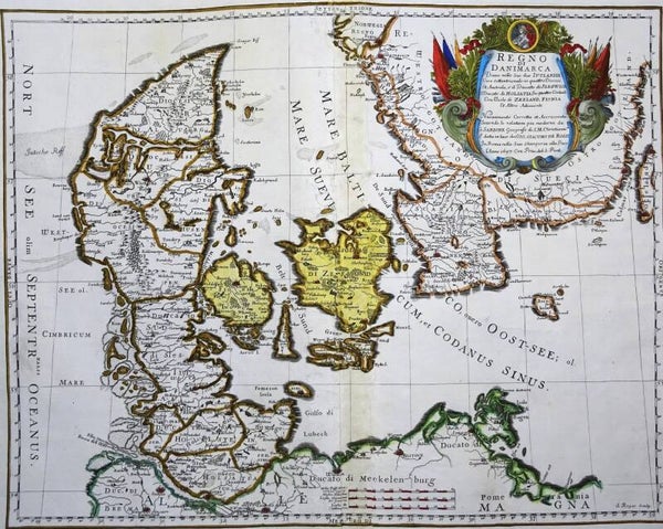 Denmark Giacomo de Rossi, 1697, Il Regno di Danimarca...
