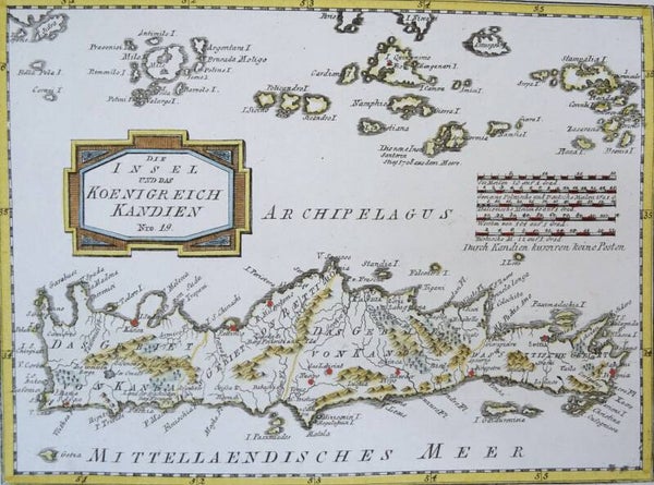 Greece, Crete, Von Reilly, 1789, Die Insel und das Koenigreich Kandien
