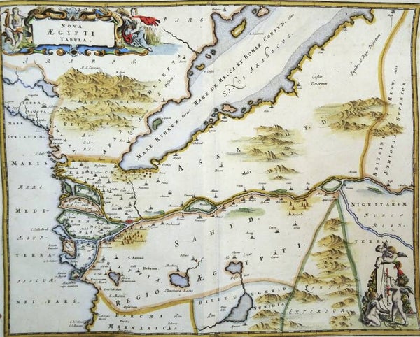Egypt, Nile, Red Sea, Sudan... Dapper/Van Meurs, 1668, Nova Aegypti Tabula