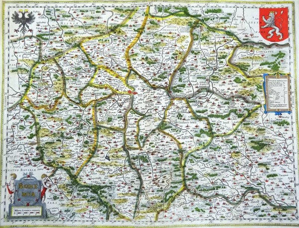 Czech Republic, Bohemia, Prague, W. Blaeu, 1635, Bohemia