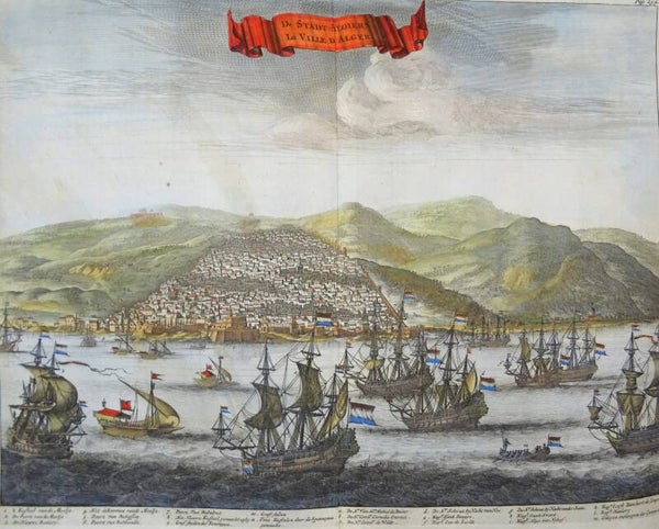 Algeria, Algiers Dapper/Van Meurs, 1686, De Stadt Algier / la Ville d´Alger
