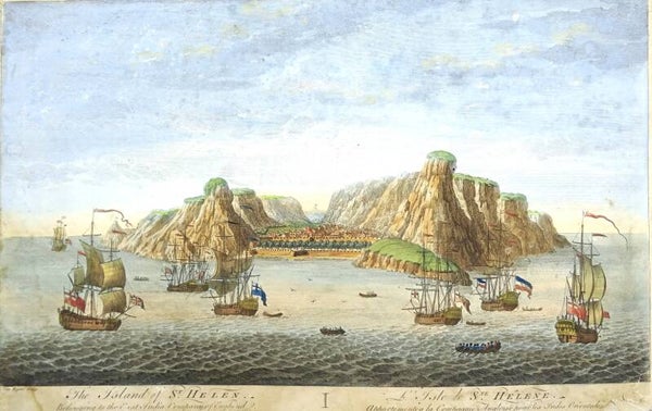 St. Helena, Napoleon, Whittle/Laurie, 1818, The Island of St. Helen/L'Isle de S.te Hélene