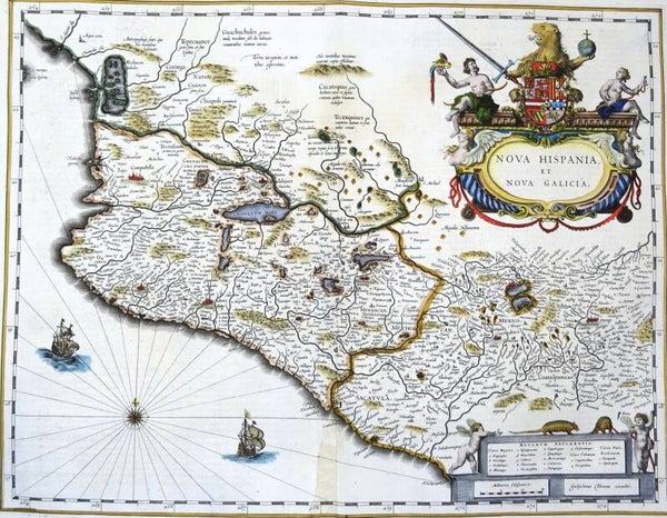 Mexico, W. Blaeu, 1635, Nova Hispania et Nova Galicia