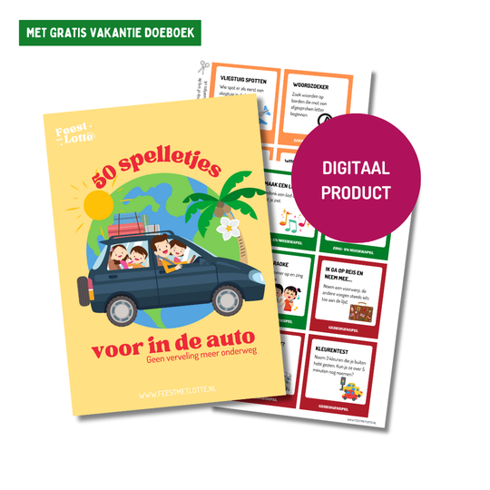 50 spelletjes voor in de auto - Printable