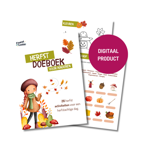 Herfst doeboek - 26 activiteiten - Printable
