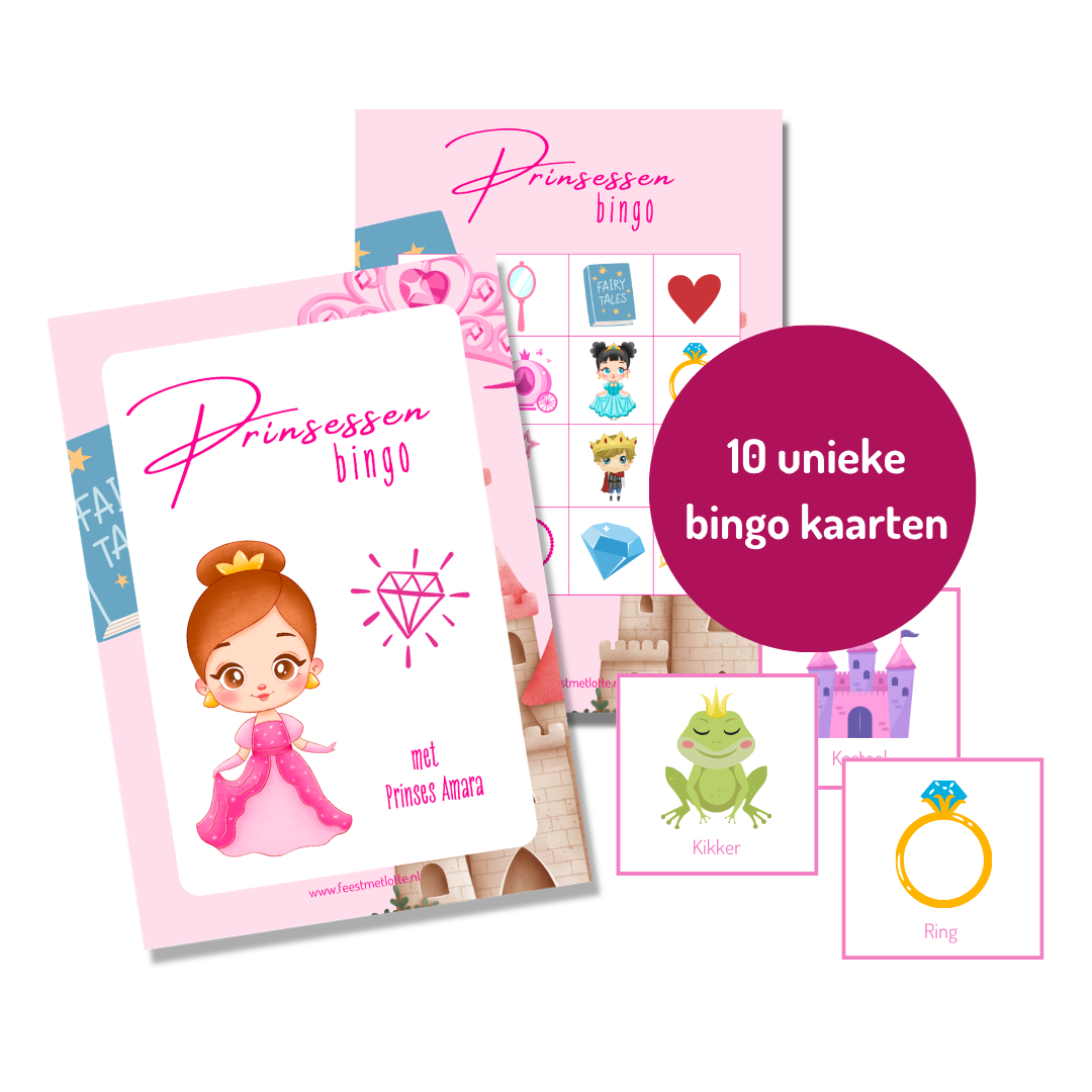 Prinsessen bingo - Printable