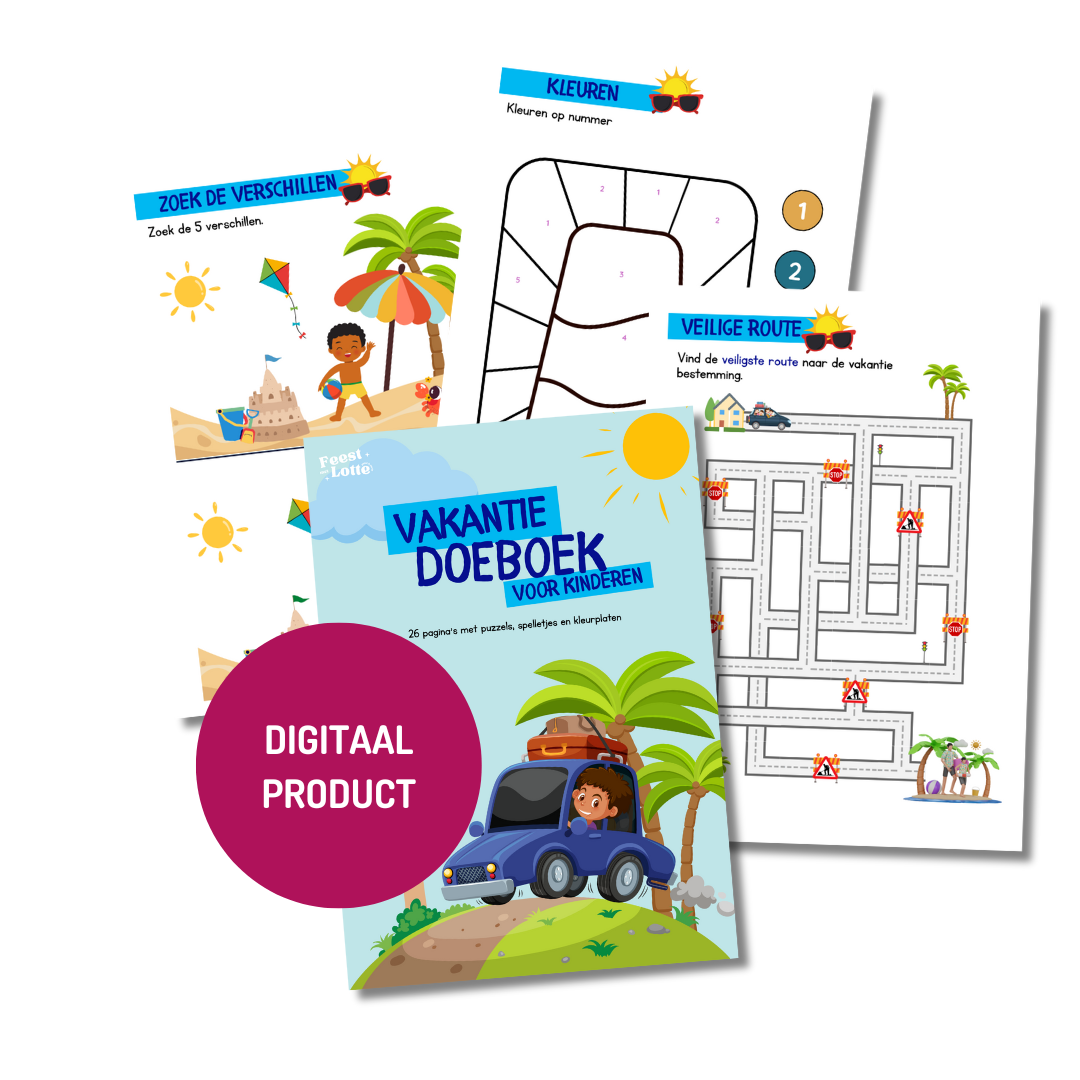 Vakantie doeboek - 26 activeiten - Printable