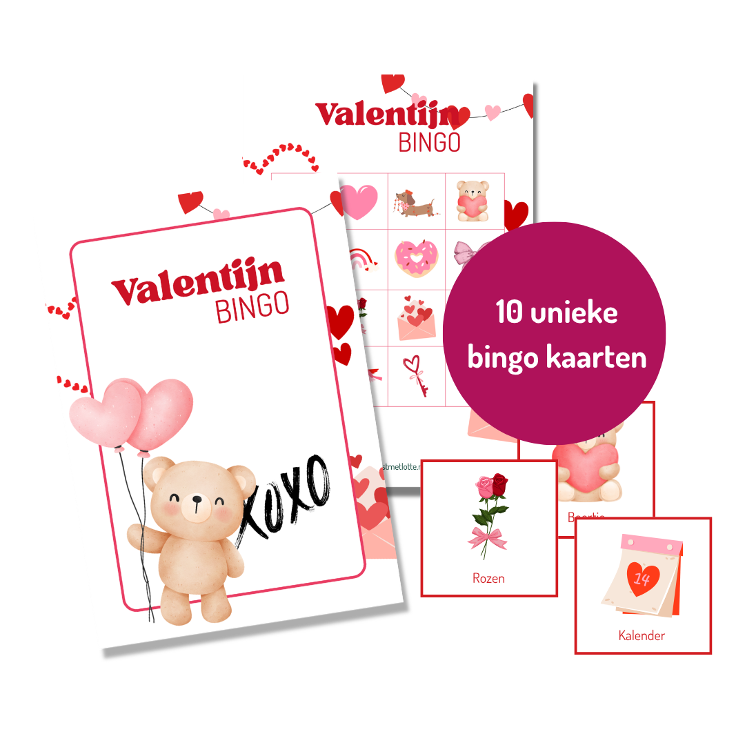Valentijn bingo - Printable