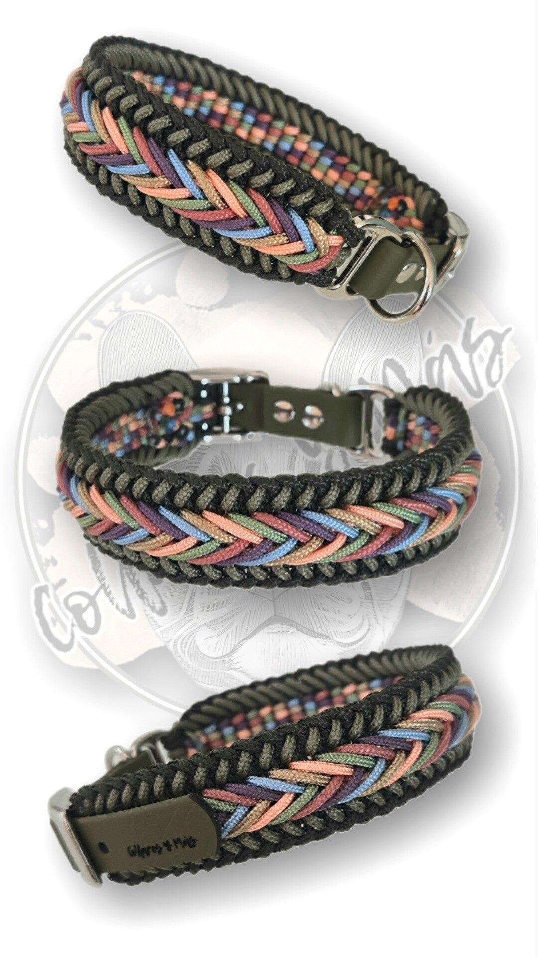 Kleurrijke Paracord halsband - Cover-Up 