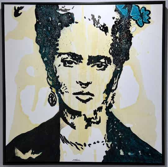 Freedom. Love ❤️.♥️Eka.mAcrylic on Canvas, 103x103cm