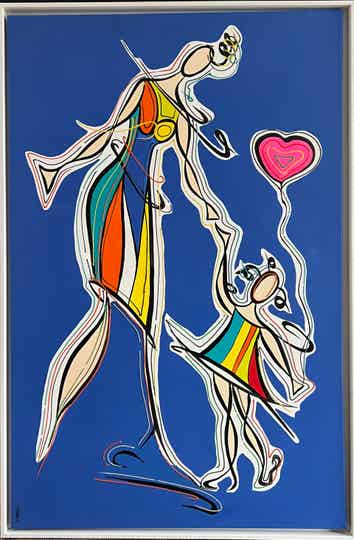 Action.Freedom. Love .Eka.Acrylic on Canvas, 85x115cm