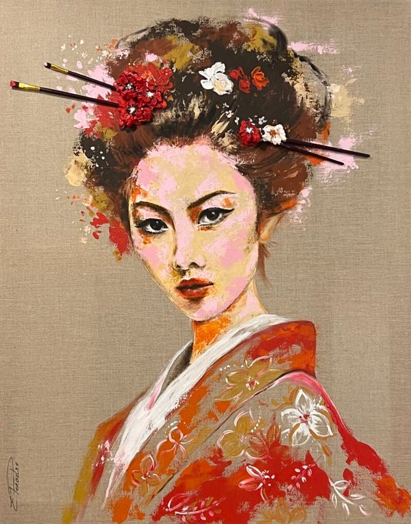 “Silence of the East” .Canvas. Shipping and taxes included.