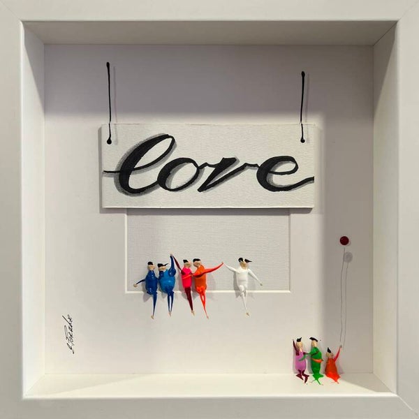 Action.Freedom. Love. Acrylic on Canvas, 27x27cm