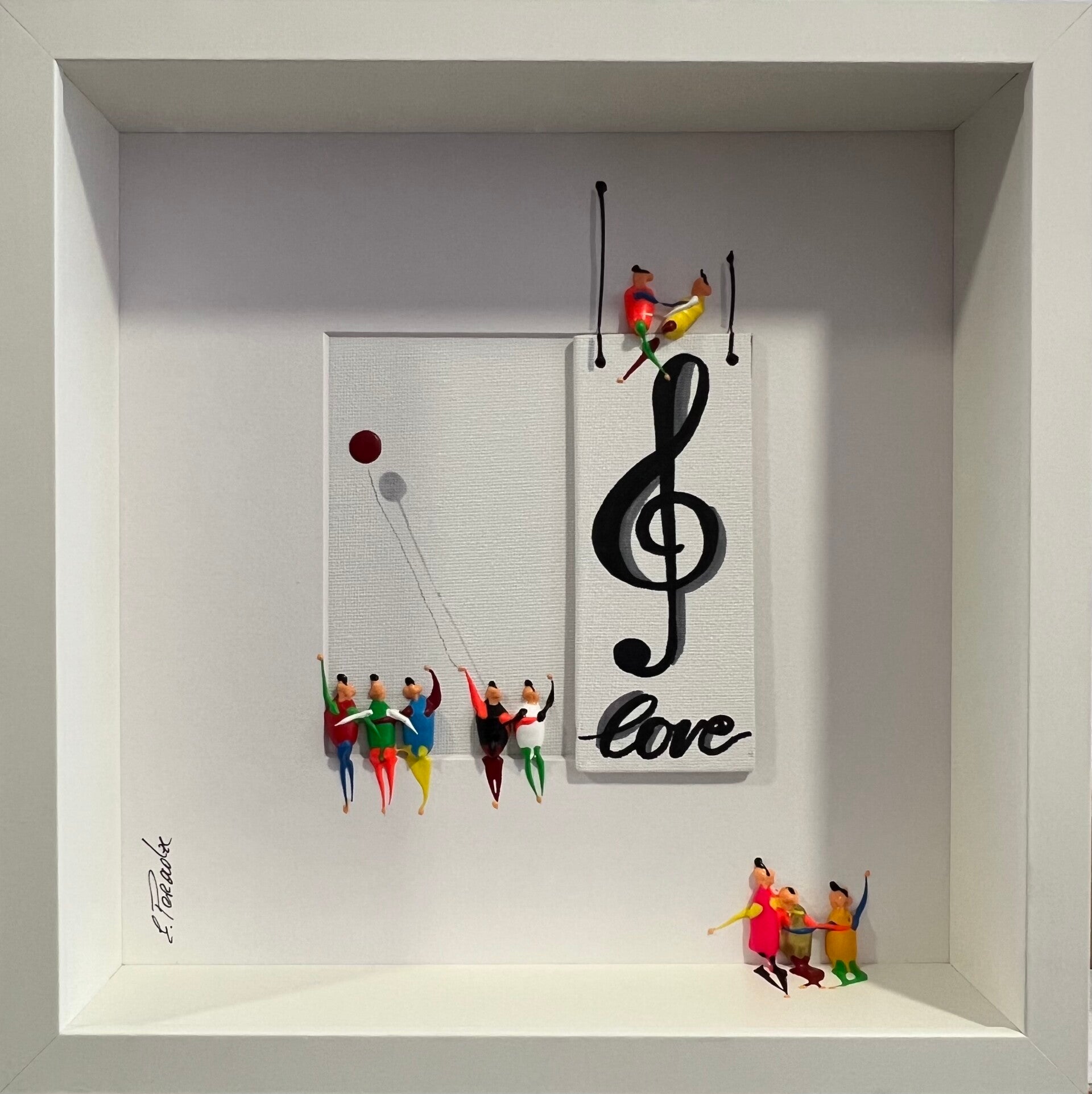 Action.Freedom. Love. Acrylic on Canvas, 27x27cm