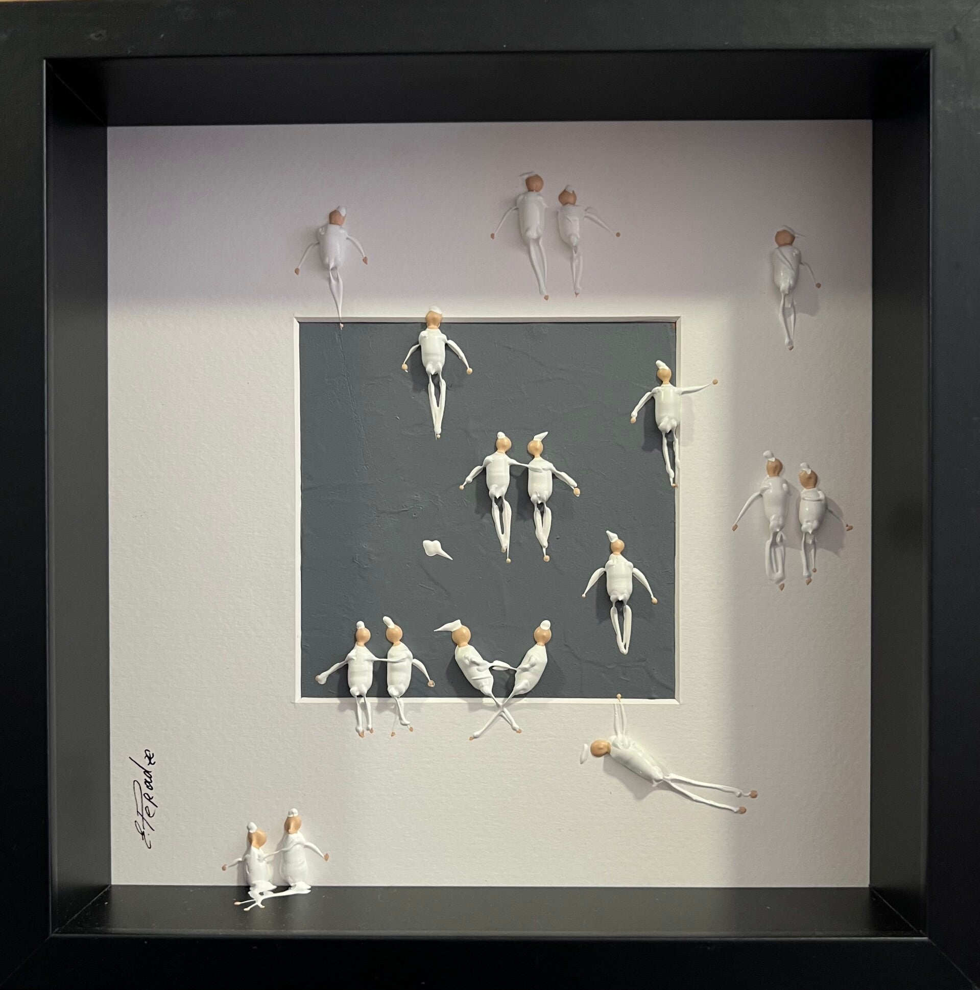 Action.Freedom. Love. Acrylic on Canvas, 27x27cm