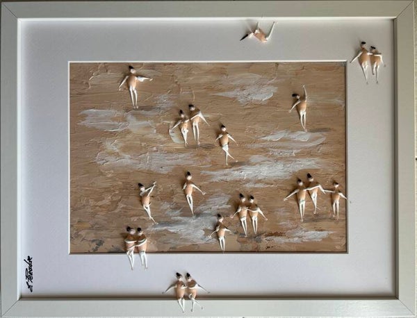 offer of the day .Freedom. Love. Acrylic on Cardboard,32x42cm