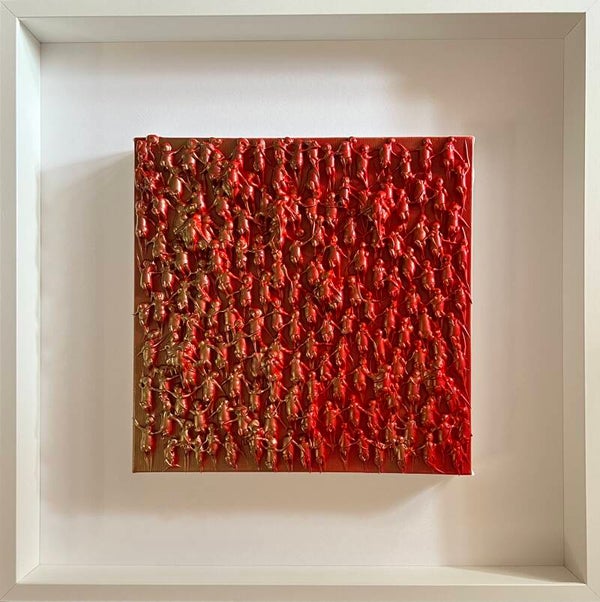 Action.Freedom. Love ❤️.♥️Acrylic on Canvas