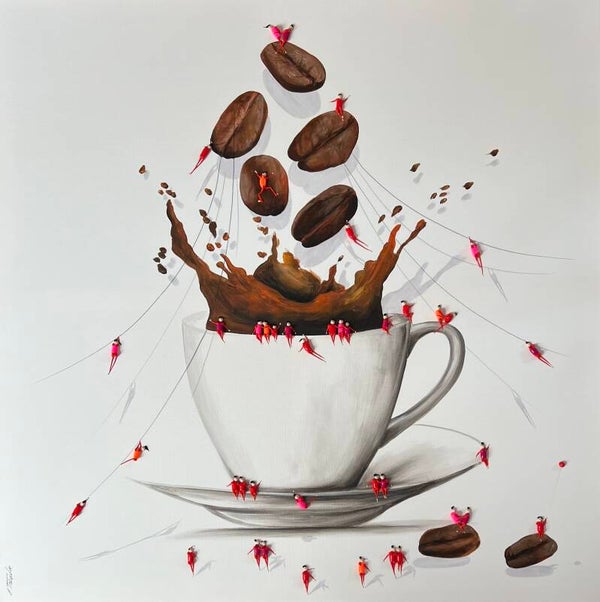 Freedom. Love ❤️.♥️Acrylic on Canvas,