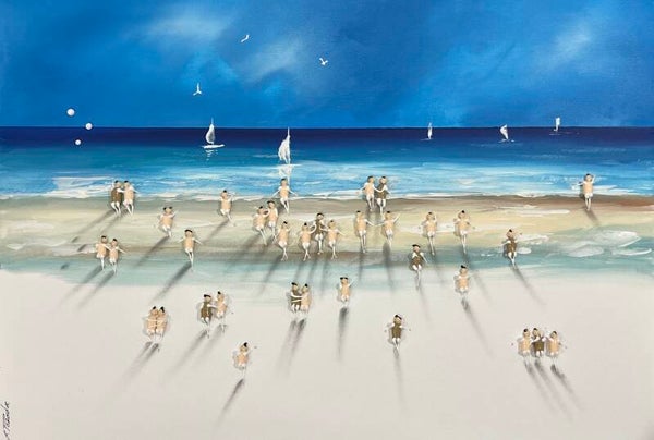 Freedom. Love ❤️.♥️Acrylic on Canvas, 52x72cm