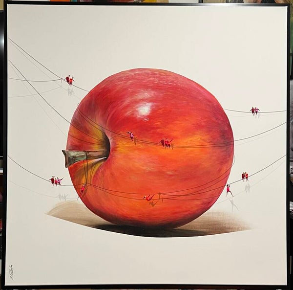 “Orbit of Temptation” Acrylic on Canvas, 100x100cm