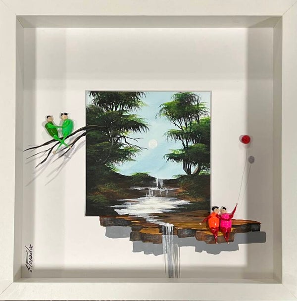 . “Love Does Not Fall” .Acrylic on Canvas, 27x27cm