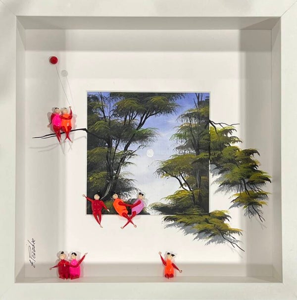 “Branches of Love” .Acrylic on Canvas, 27x27cm