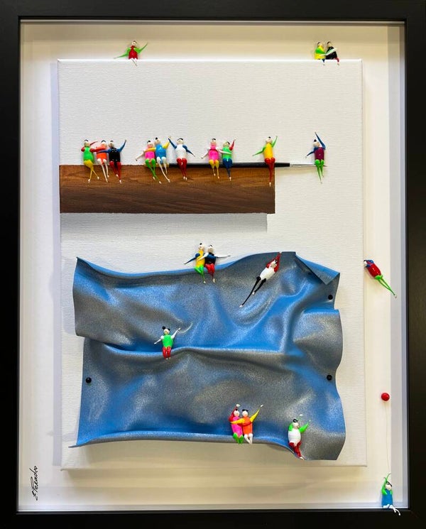 Action.Freedom. Love. Acrylic on Canvas ,42x52cm