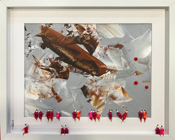 Action.Freedom. Love. Acrylic on Cardboard,42x52cm